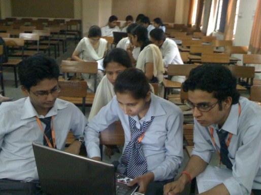 STUDENTS PARTICIPATING IN "BUILDING ENTREPRENEURIAL SKILLS" PROGRAM ABES, GHAZIABAD.
