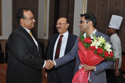 With Mr. Ravinder P Seth, MD and Mr. Ankur Seth, Director At - Silver Jubliee Celebrations of Elite Wealth Advisors Ltd.at Hotel Radisson Blu, Noida